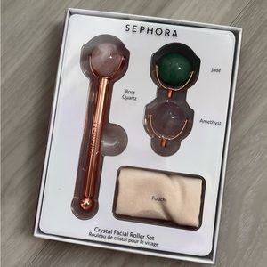 Sephora Crystal Facial Roller Set (Rose Quartz, Amethyst & Jade)